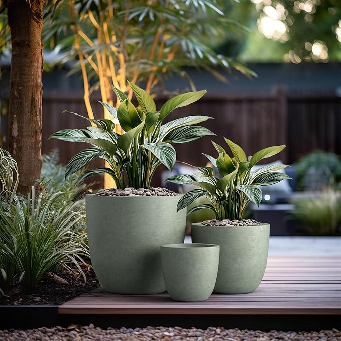 Kante 18", Outdoor Indoor Large Planter Pots