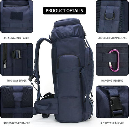 Hiking Backpack for Men 70L/100L Camping Backpack Military Rucksack Molle 3 Days Assault Pack for Climbing