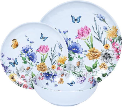 12 Piece Melamine Dinnerware Sets