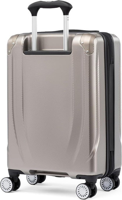 Travelpro Pathways 3 Hardside Expandable Luggage, 8 Spinner Wheels, Lightweight Hard Shell Suitcase 3 Piece Set (21/25/28), Champagne