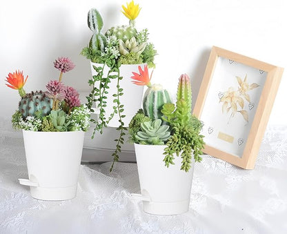 12 Pack 4 Inch Self Watering Plant Pots