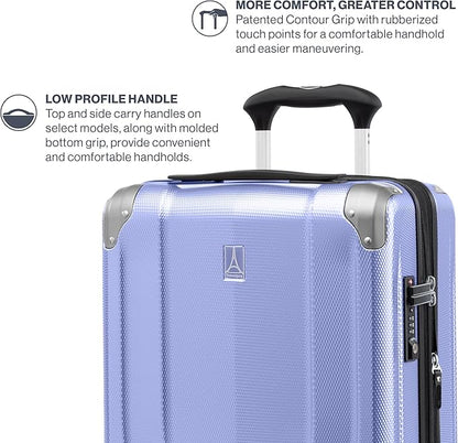 Travelpro Pathways 3 Hardside Expandable Luggage, 8 Spinner Wheels, Lightweight Hard Shell Suitcase, Carry On 21 Inch, Persian Violet