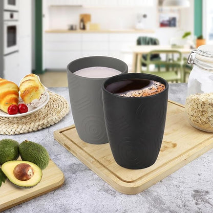 Wheat Straw Cups 6 PCS - 16 OZ Drinking Glasses