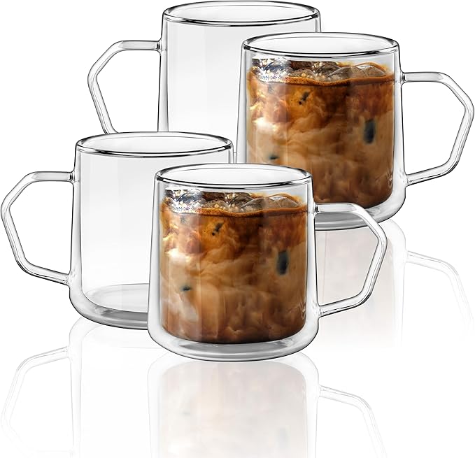 Double Wall Glass Coffee Mugs