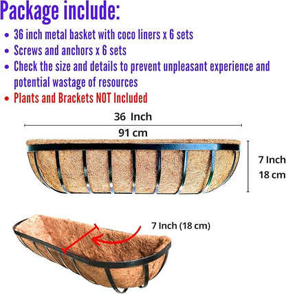 LaLaGreen Deck Railing Planter Boxes