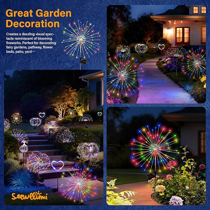 Solar Garden Lights Outdoor Decorative