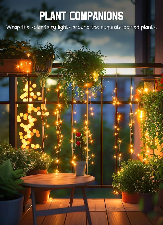 Solar String Lights Outdoor Waterproof, 2 Packs Total 132 Ft 400 LED Solar