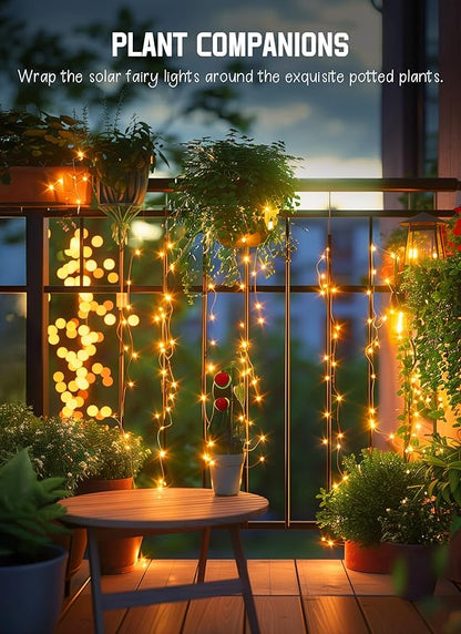 Solar String Lights Outdoor Waterproof, 2 Packs Total 132 Ft 400 LED Solar