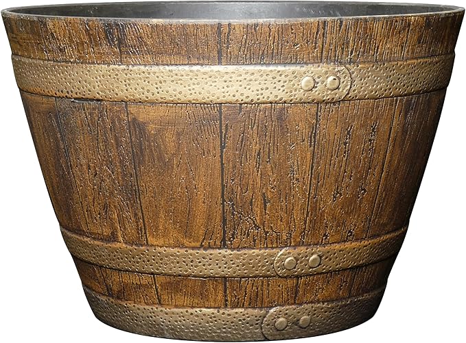 Classic Home & Garden Whiskey Barrel Planters