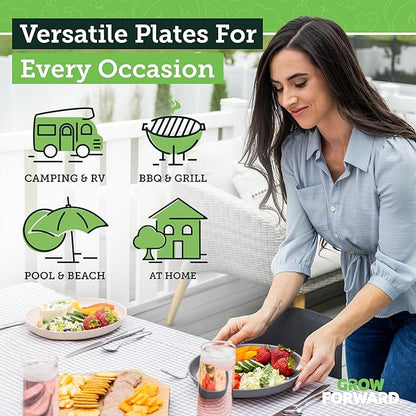 Grow Forward Premium Wheat Straw Plates