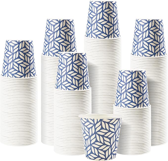 RACETOP 3 oz Bathroom Cups 100 Pack, Small Paper Cups, Disposable, Mini