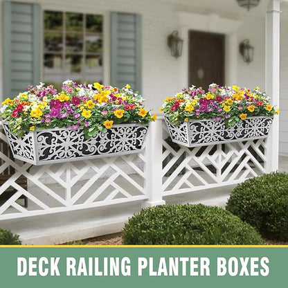 4 Pack 30 Inch Window Boxes Planter