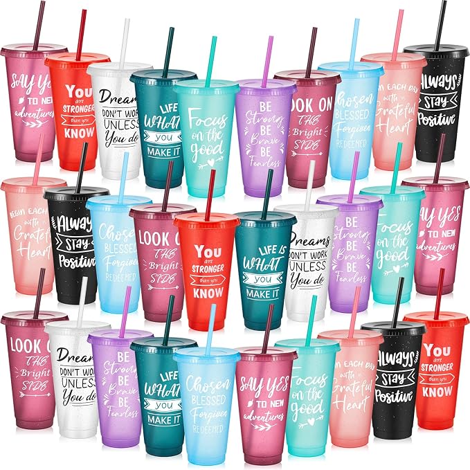 Uiifan 30 Pcs Inspirational Cups Bulk