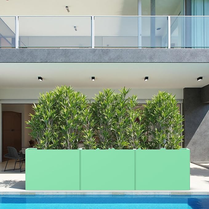 Rectangular Planter Box with Removable Insert Shelf