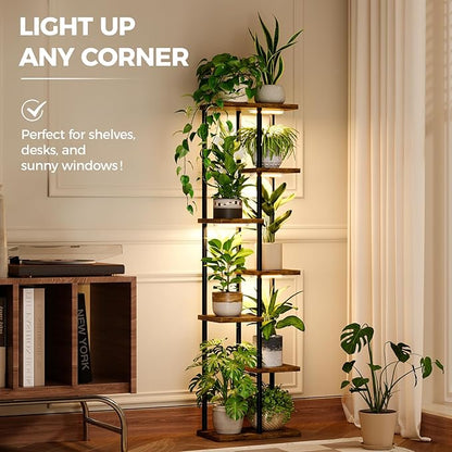Bamworld Plant Stand with Grow Light