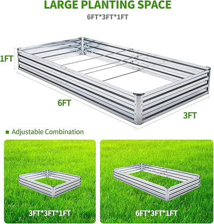 Galvanized Raised Garden Bed Kit