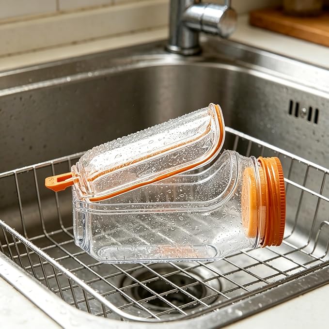 35oz Side Opening Mason Salad Jar | 1000ml Leakproof Portable Salad Container