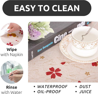 RAY STAR 18X96 Inch Shelf Liner for Kitchen Cabinets, Non-Adhesive Cabinet Liner Washable, PVC Drawer Liner for Dresser Non-Slip Bathroom (Red Floral)(5 Roll)