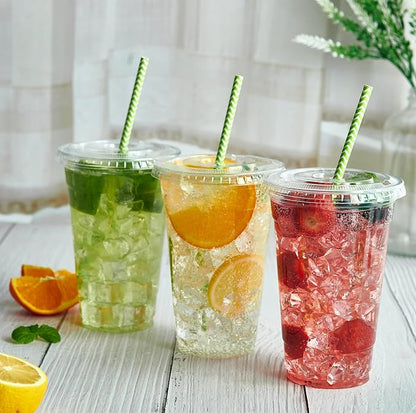 Lilymicky 20 oz Clear Plastic Cups