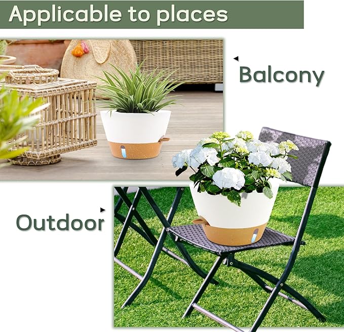 12-Inch Self Watering Planters