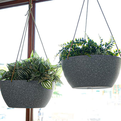 12 Inch 2 Pack Large Hanging Planters