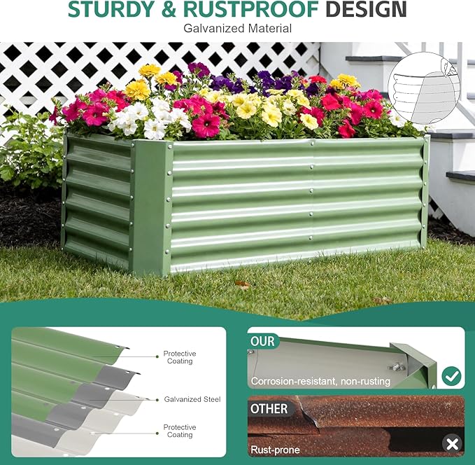 Galvanized Raised Garden Bed