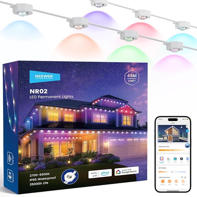 NEEWER 144ft Permanent Outdoor Lights