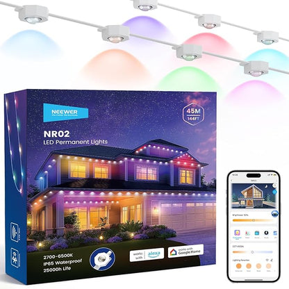 NEEWER 144ft Permanent Outdoor Lights