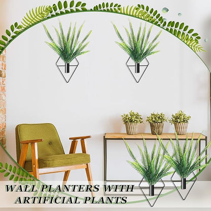 2 Pieces Black Wall Decor Hanging Planters