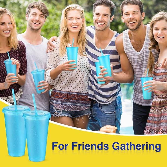 Amyhill 24 Pcs Reusable Cups