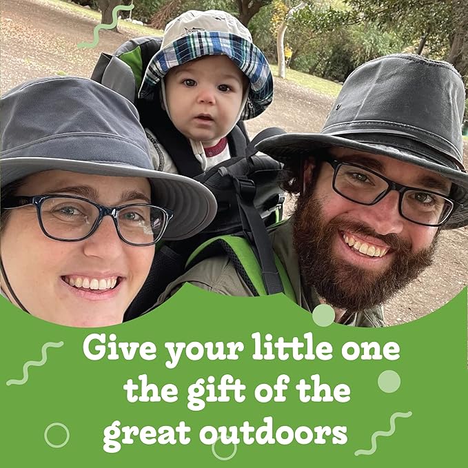 Hiking Baby Carrier Backpack - Comfortable Toddler/Baby Backpack Carrier System with Diaper Change Pad, Insulated Pocket + Rain and Sun Hood to Protect Your Child