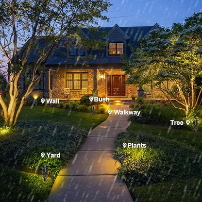 2 Pack Extendable Outdoor Landscape Lights, 12V Low Voltage Landscape Lighting