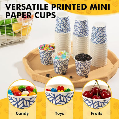RACETOP 3 oz Bathroom Cups 100 Pack, Small Paper Cups, Disposable, Mini