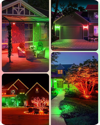 EDISHINE St.Patrick's Day/Easter Decorations PAR38 Red & Green LED Flood Light