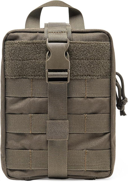 TSPRO MOLLE Tactical Medical Bag First Aid Kit EMT Pouch Rip-Away Utility IFAK Pouches for Military Outdoor Activities (Empty Med Bag Only)