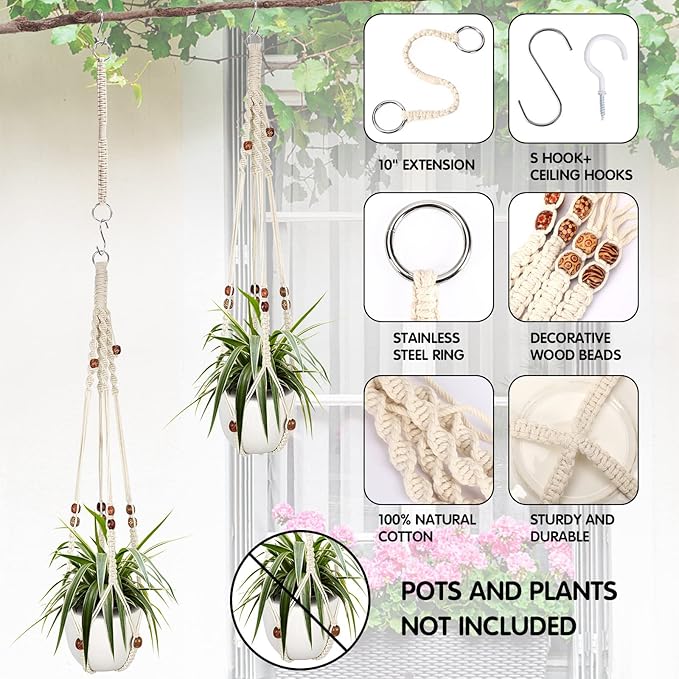 Augshy Macrame Plant Hanger