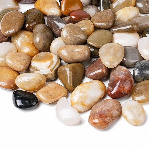 10 lbs River Rocks, 1-1 1/2 inch Plant Rocks