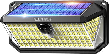 TECKNET 4200Lm 416 LED Solar Lights Outdoor Waterproof, 300° Angle & 3 Lighting