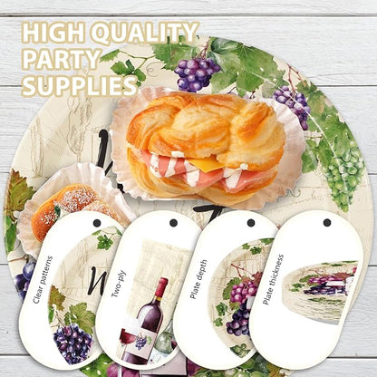 96Pcs Wine Tasting Party Decorations