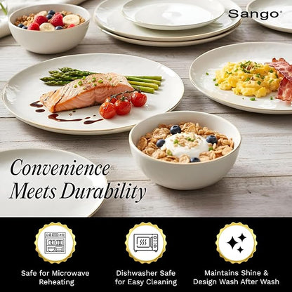 Sango 12-Piece Lightweight Porcelain Dinnerware Set