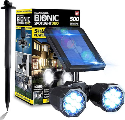 Bell+Howell Bionic Spotlight Duo Deluxe Solar Lights: Effortless Outdoor