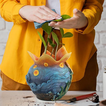 Flower Starry Sky Plant Pots