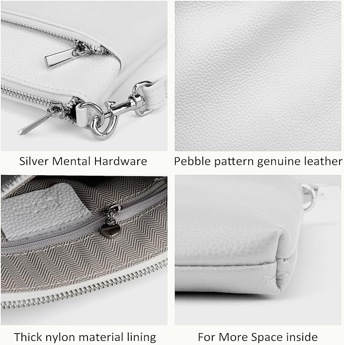 befen Genuine Leather Small Crossbody Purses for Women Travel Cross Body Bags Lightweight with Adjustable Shoulder Strap