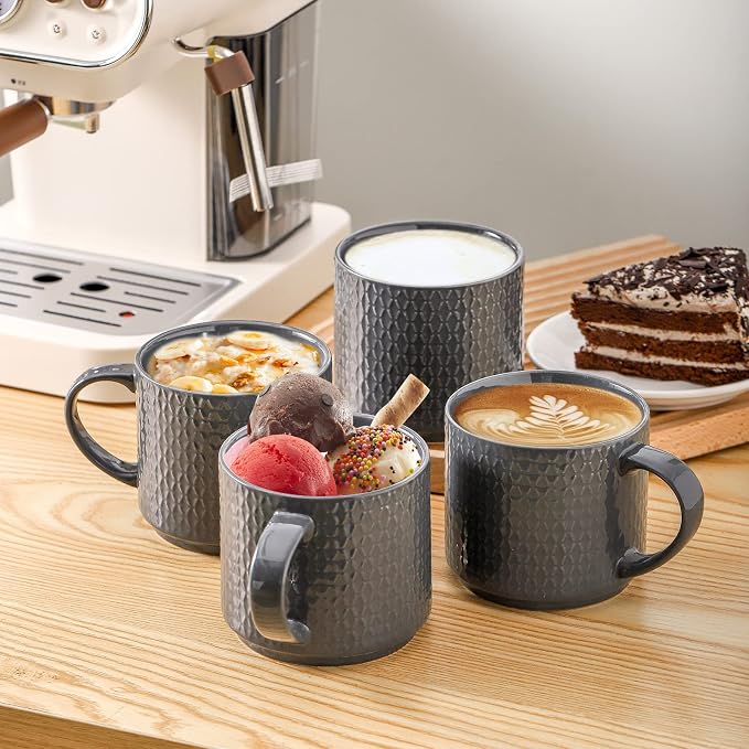 Hasense Coffee Mugs Set of 4