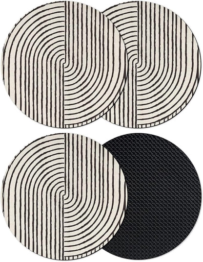 Abstract Geometric Coasters Set of 4, Absorbent Coasters