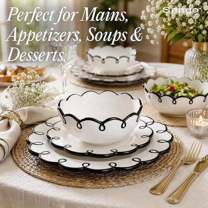 Sango 12-Piece Stoneware Dinnerware Set