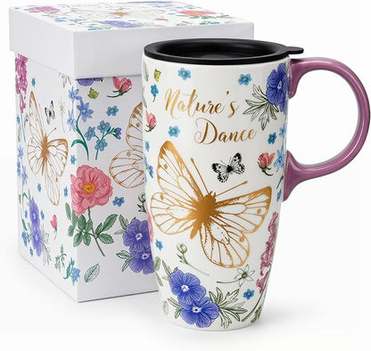 Topadorn Ceramic Travel Mug
