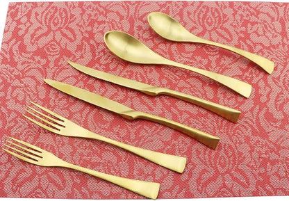 24-Piece Flatware Set, Extra Thick Heavy Duty