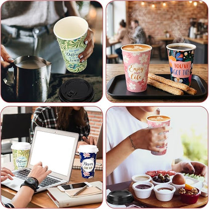 50 Pack 16 oz Disposable Coffee Cups