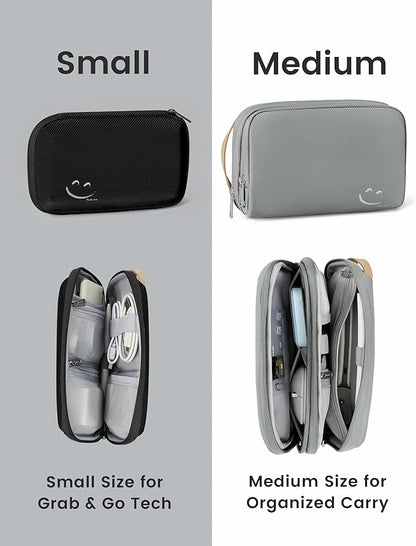 Travelkin Travel Cord Organizer, Small Electronic Organizer Travel Case, Cable Organizer Bag For Cords,Chargers Phone, Sd Card,Usbs